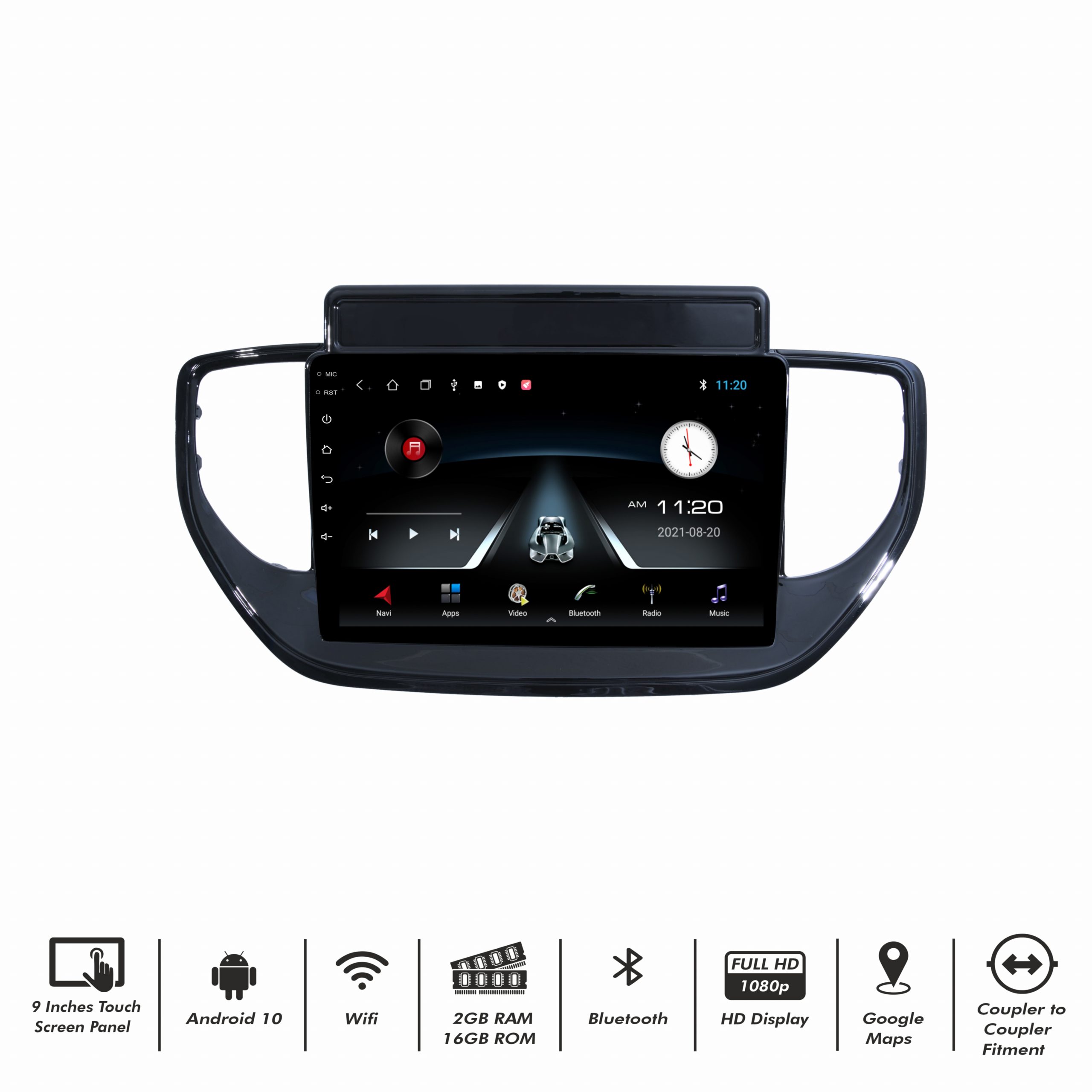 Hyundai New Verna Touch Screen Android Music System