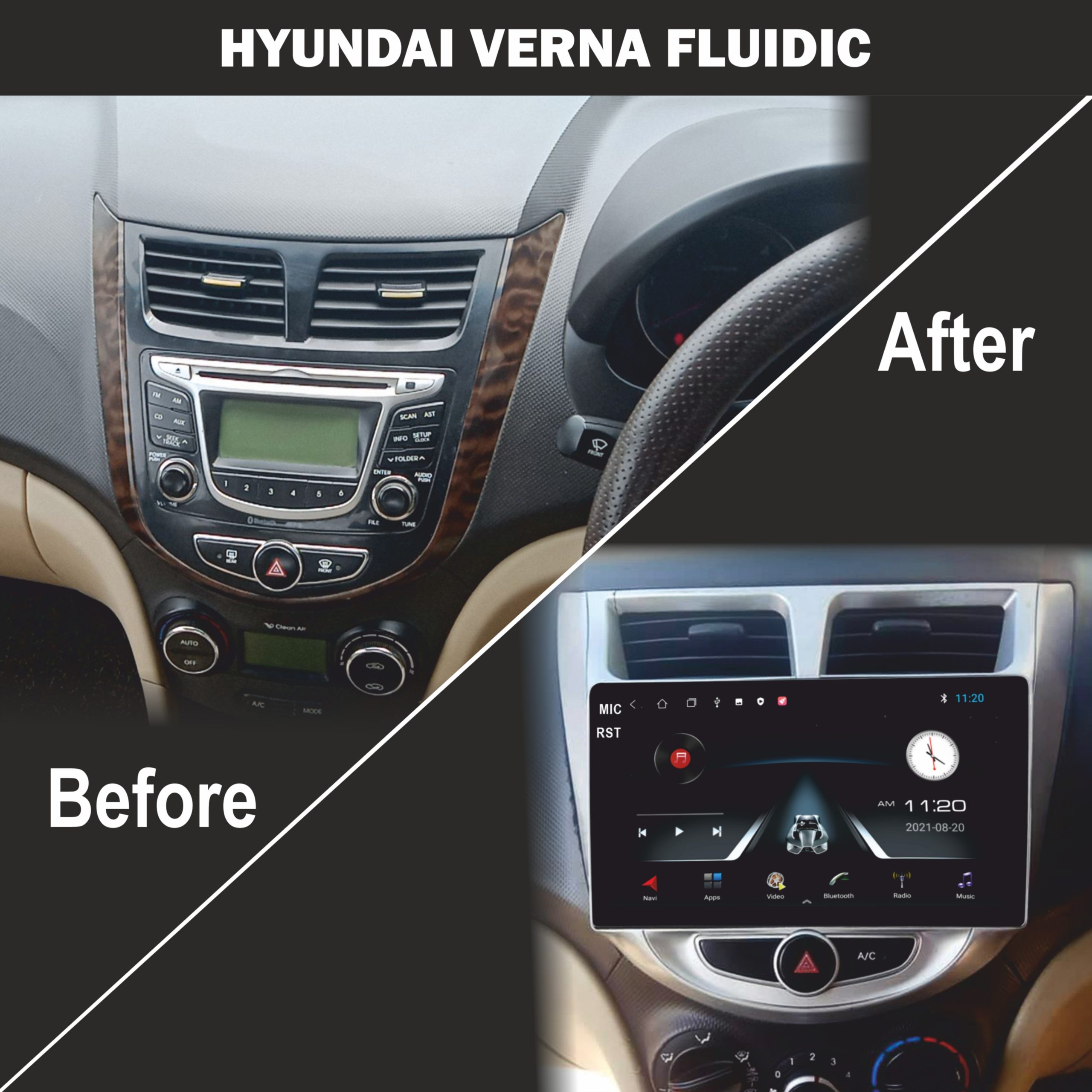 Verna fluidic music cheap system price